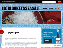 Tablet Screenshot of floridakeysseasalt.wordpress.com