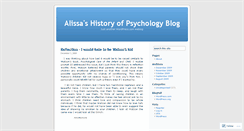 Desktop Screenshot of alissashistoryofpsych.wordpress.com