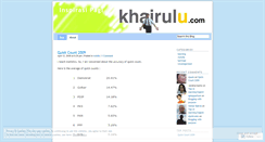 Desktop Screenshot of khairulu.wordpress.com