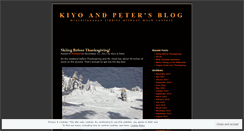 Desktop Screenshot of kiyoandpeter.wordpress.com