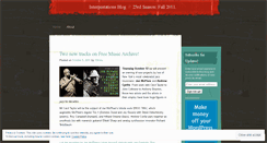 Desktop Screenshot of interpretationsblog.wordpress.com