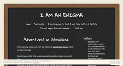 Desktop Screenshot of iamanenigma.wordpress.com