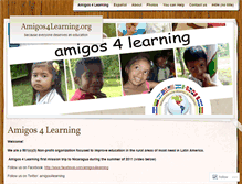 Tablet Screenshot of amigos4education.wordpress.com