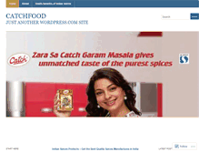 Tablet Screenshot of catchfood.wordpress.com