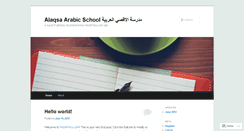 Desktop Screenshot of alaqsaschool.wordpress.com