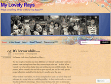 Tablet Screenshot of my2lovelyrays.wordpress.com