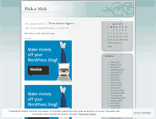 Tablet Screenshot of pickanick.wordpress.com