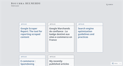 Desktop Screenshot of bouchra.wordpress.com