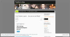 Desktop Screenshot of ilpaddino.wordpress.com