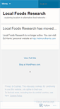 Mobile Screenshot of localfoods.wordpress.com