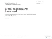 Tablet Screenshot of localfoods.wordpress.com