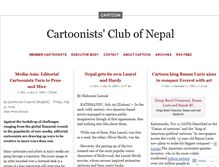 Tablet Screenshot of cartoonistsclubofnepal.wordpress.com