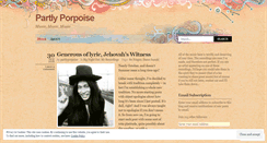 Desktop Screenshot of partlyporpoise.wordpress.com