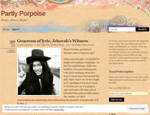 Tablet Screenshot of partlyporpoise.wordpress.com