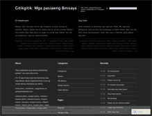 Tablet Screenshot of gitikgitik.wordpress.com