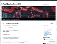 Tablet Screenshot of infidelbrotherhood.wordpress.com