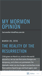 Mobile Screenshot of mymormonopinion.wordpress.com