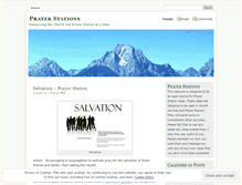 Tablet Screenshot of prayerstations.wordpress.com