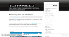 Desktop Screenshot of pianofundamentals.wordpress.com