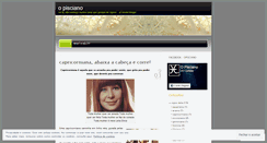 Desktop Screenshot of opisciano.wordpress.com