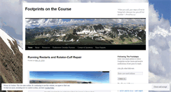 Desktop Screenshot of footprintsonthecourse.wordpress.com