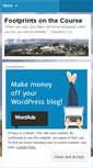 Mobile Screenshot of footprintsonthecourse.wordpress.com