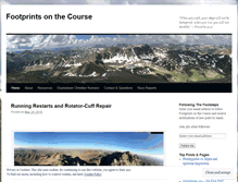 Tablet Screenshot of footprintsonthecourse.wordpress.com