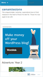 Mobile Screenshot of cenamissions.wordpress.com