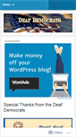 Mobile Screenshot of deafdemocrats.wordpress.com