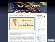 Tablet Screenshot of deafdemocrats.wordpress.com