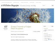 Tablet Screenshot of dandelionmag.wordpress.com