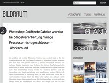 Tablet Screenshot of bildraum.wordpress.com