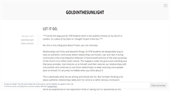 Desktop Screenshot of goldinthesunlight.wordpress.com