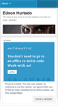 Mobile Screenshot of edsonhurtado.wordpress.com
