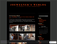 Tablet Screenshot of joewegner.wordpress.com