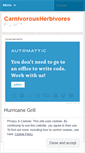 Mobile Screenshot of carnivorousherbivores.wordpress.com