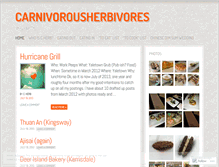 Tablet Screenshot of carnivorousherbivores.wordpress.com