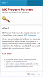 Mobile Screenshot of mkpropertypartners.wordpress.com