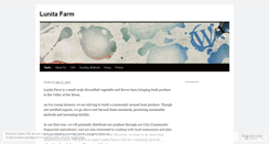 Desktop Screenshot of lunitafarm.wordpress.com