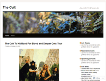 Tablet Screenshot of cultfans.wordpress.com