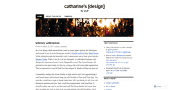Desktop Screenshot of catharinecoll.wordpress.com