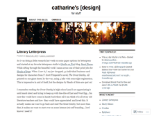 Tablet Screenshot of catharinecoll.wordpress.com