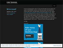 Tablet Screenshot of liberverendus.wordpress.com
