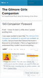 Mobile Screenshot of gilmoregirlsbook.wordpress.com