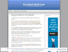 Tablet Screenshot of exciteddelirium.wordpress.com