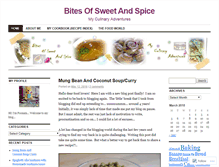 Tablet Screenshot of bitesofsweetandspice.wordpress.com