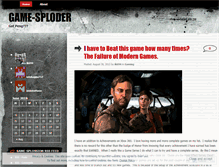 Tablet Screenshot of gamesploder.wordpress.com