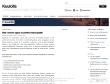 Tablet Screenshot of kuulolla.wordpress.com