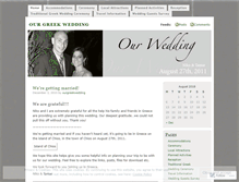 Tablet Screenshot of ourgreekwedding.wordpress.com