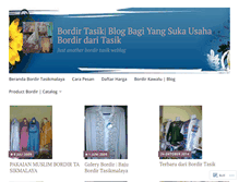 Tablet Screenshot of bordirtasikmalaya.wordpress.com